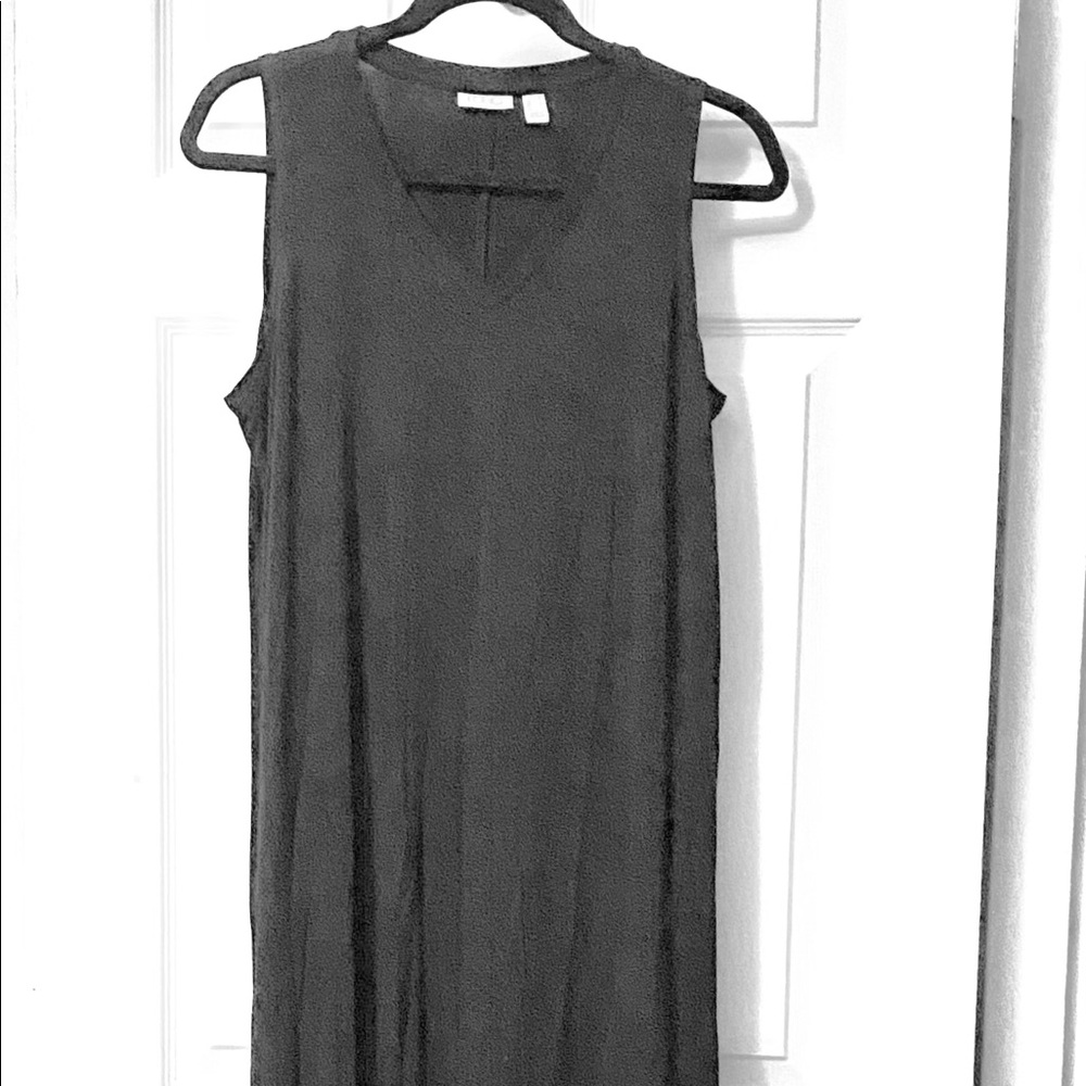LOGO by Lori Goldstein V-Neck Handkerchief Dress